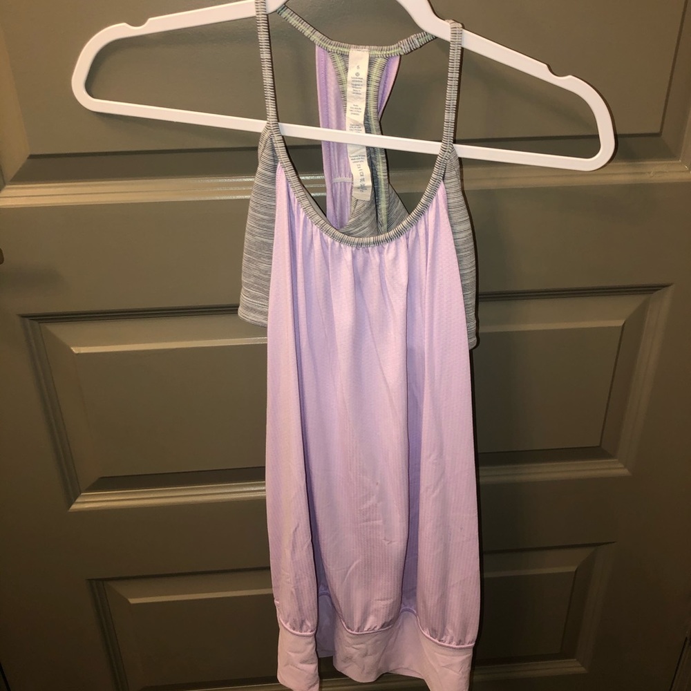 Light purple Lululemon tank top